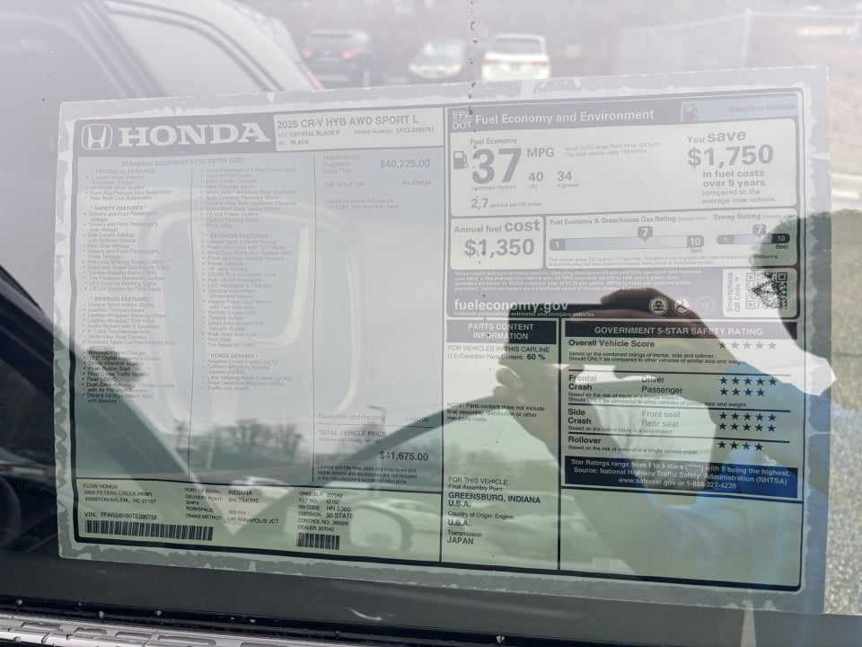 2026 Honda CR-V Hybrid AWD Sport-L