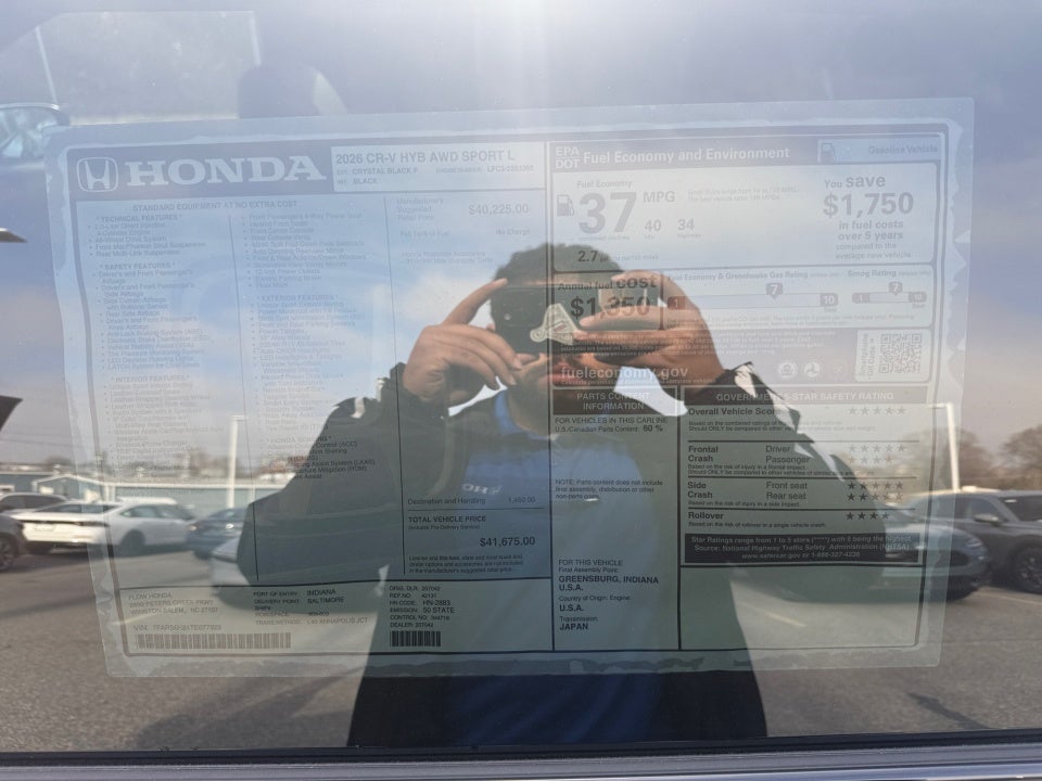 2026 Honda CR-V Hybrid AWD Sport-L