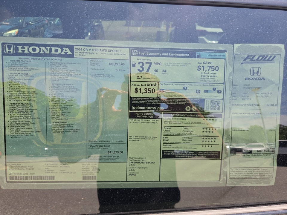 2026 Honda CR-V Hybrid AWD Sport-L