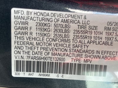 2026 Honda CR-V Hybrid AWD Sport Touring