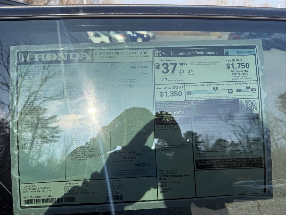 2026 Honda CR-V Hybrid AWD Sport Touring