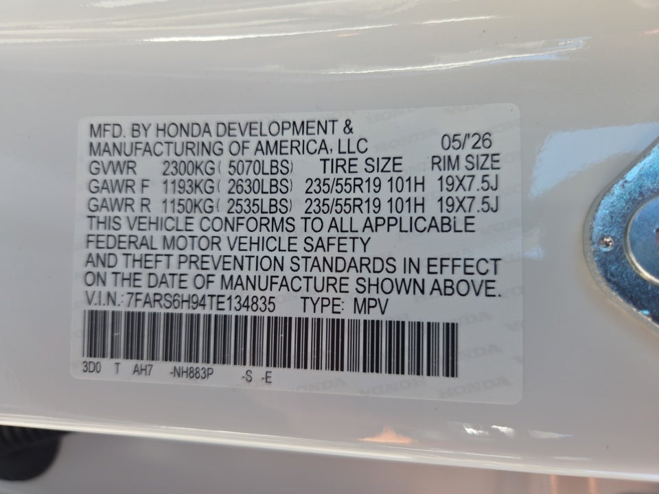 2026 Honda CR-V Hybrid AWD Sport Touring