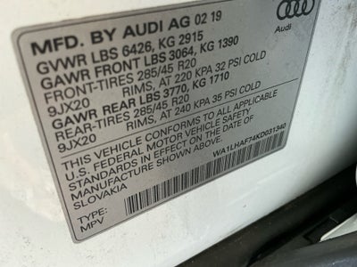 2019 Audi Q7 45 Premium
