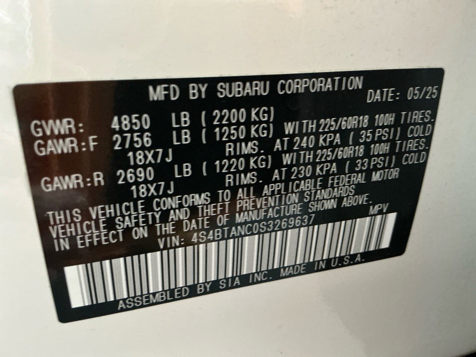 2025 Subaru Outback Limited