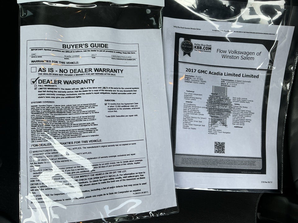 2017 GMC Acadia Limited Limited