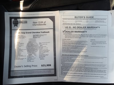 2021 Jeep Grand Cherokee Trailhawk 4X4