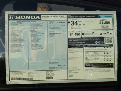 2026 Honda Civic Hatchback Sport