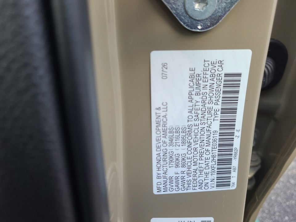 2026 Honda Civic Hatchback Sport