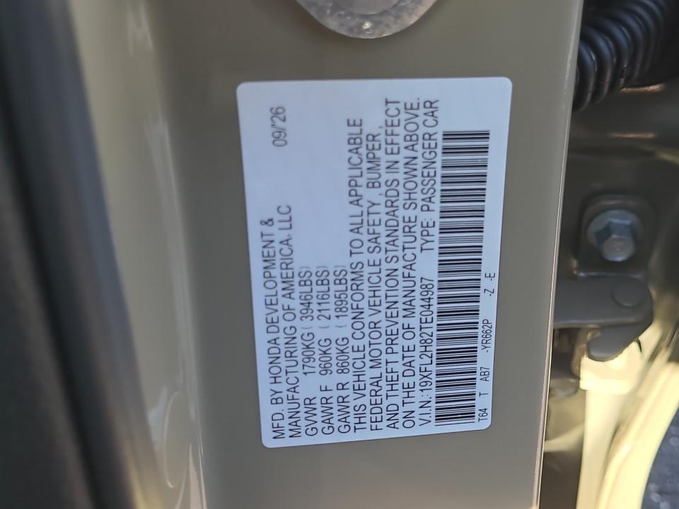 2026 Honda Civic Hatchback Sport