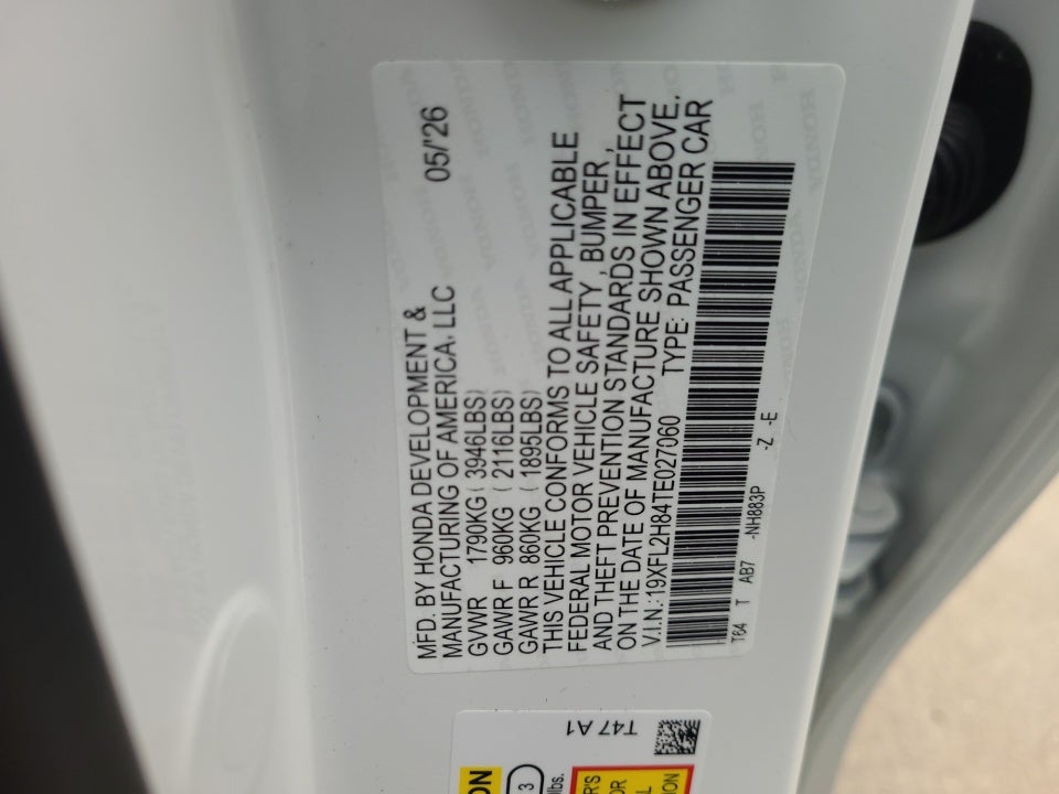 2026 Honda Civic Hatchback Sport