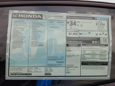 2026 Honda Civic Hatchback Sport