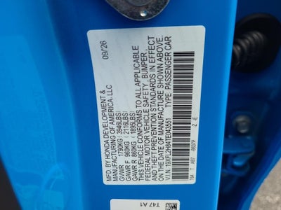 2026 Honda Civic Hatchback Sport