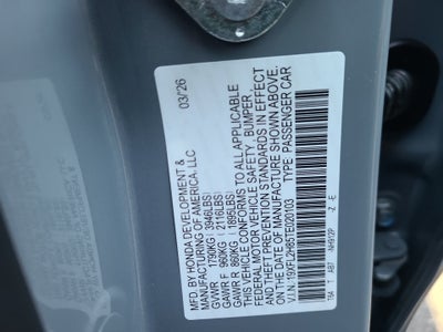 2026 Honda Civic Hatchback Sport