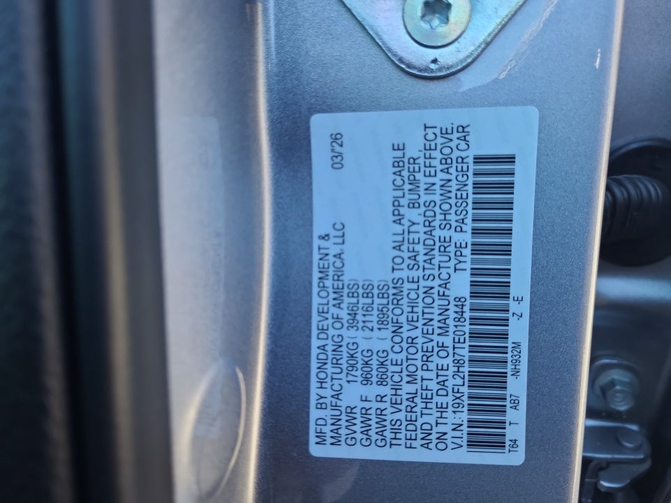 2026 Honda Civic Hatchback Sport