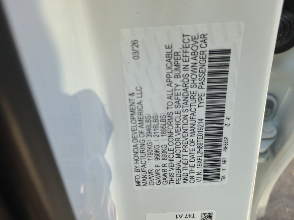 2026 Honda Civic Hatchback Sport