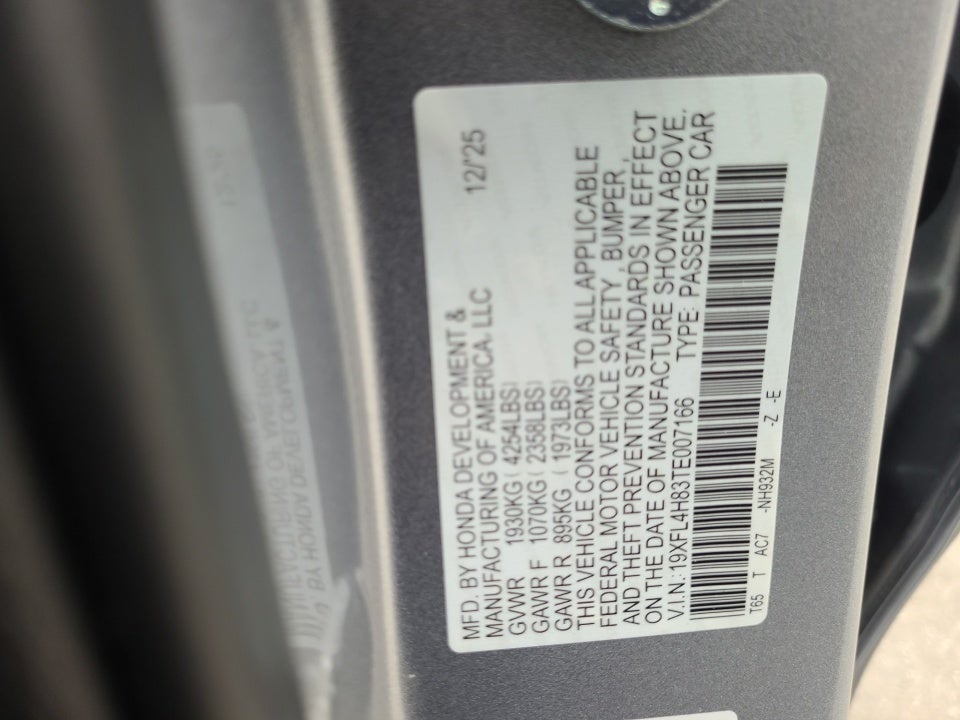 2026 Honda Civic Hybrid Sport