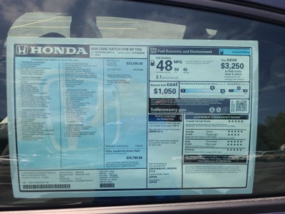 2026 Honda Civic Hybrid Sport Touring