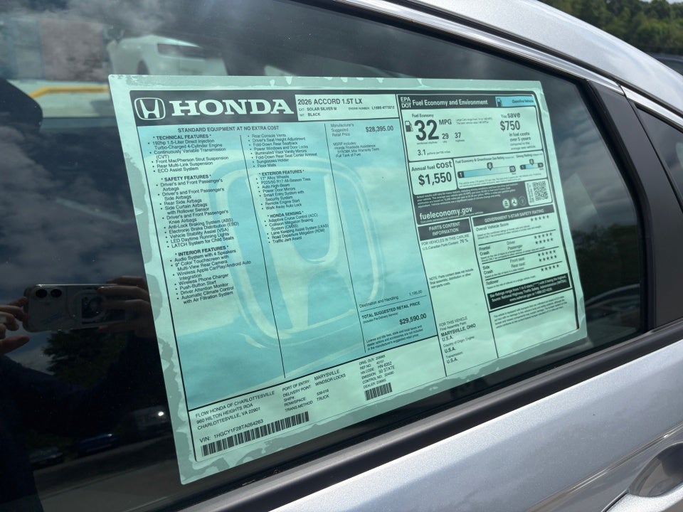 2026 Honda Accord Sedan LX