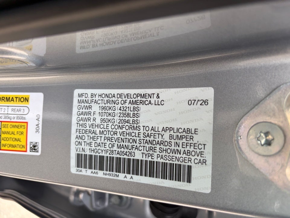 2026 Honda Accord Sedan LX