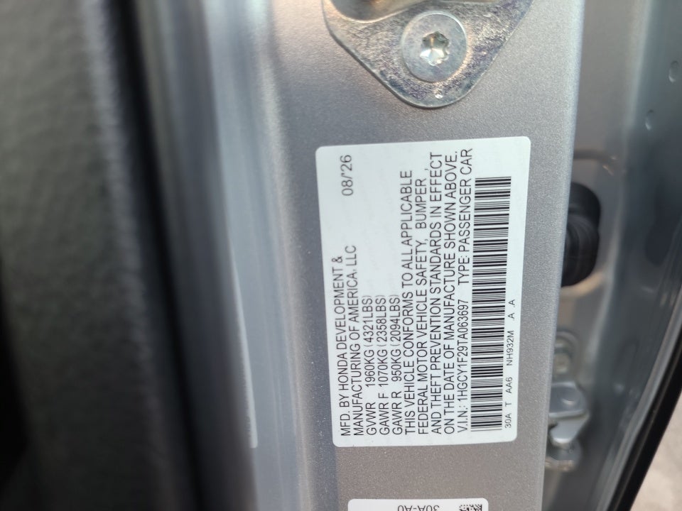 2026 Honda Accord Sedan LX