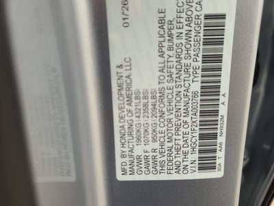 2026 Honda Accord Sedan LX