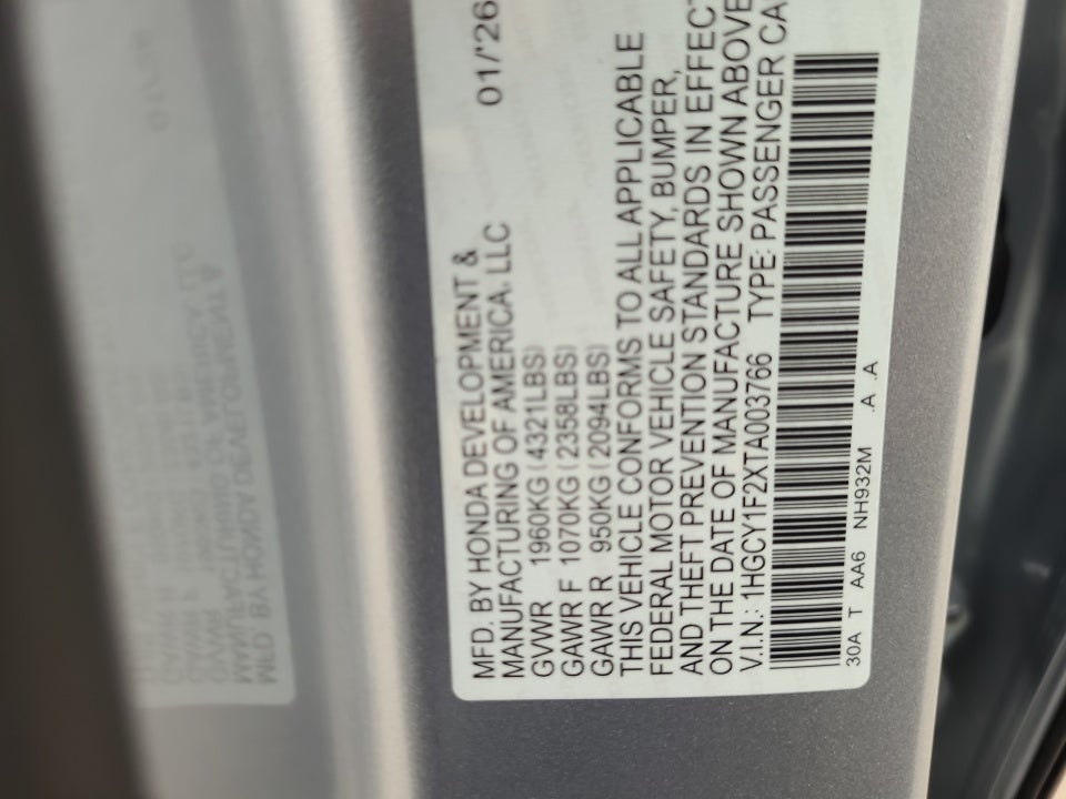 2026 Honda Accord Sedan LX