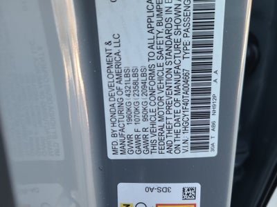 2026 Honda Accord Sedan SE