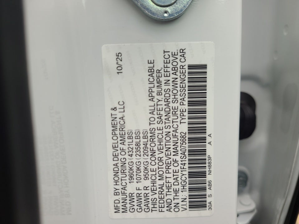 2025 Honda Accord Sedan SE