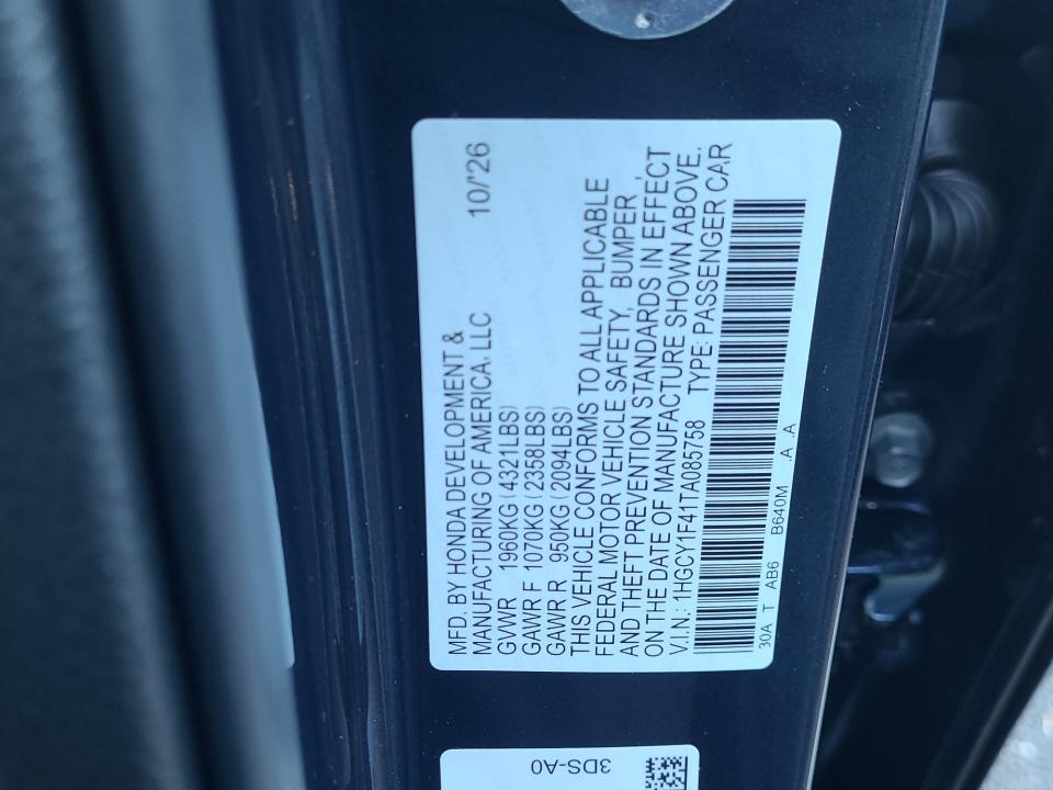 2026 Honda Accord Sedan SE