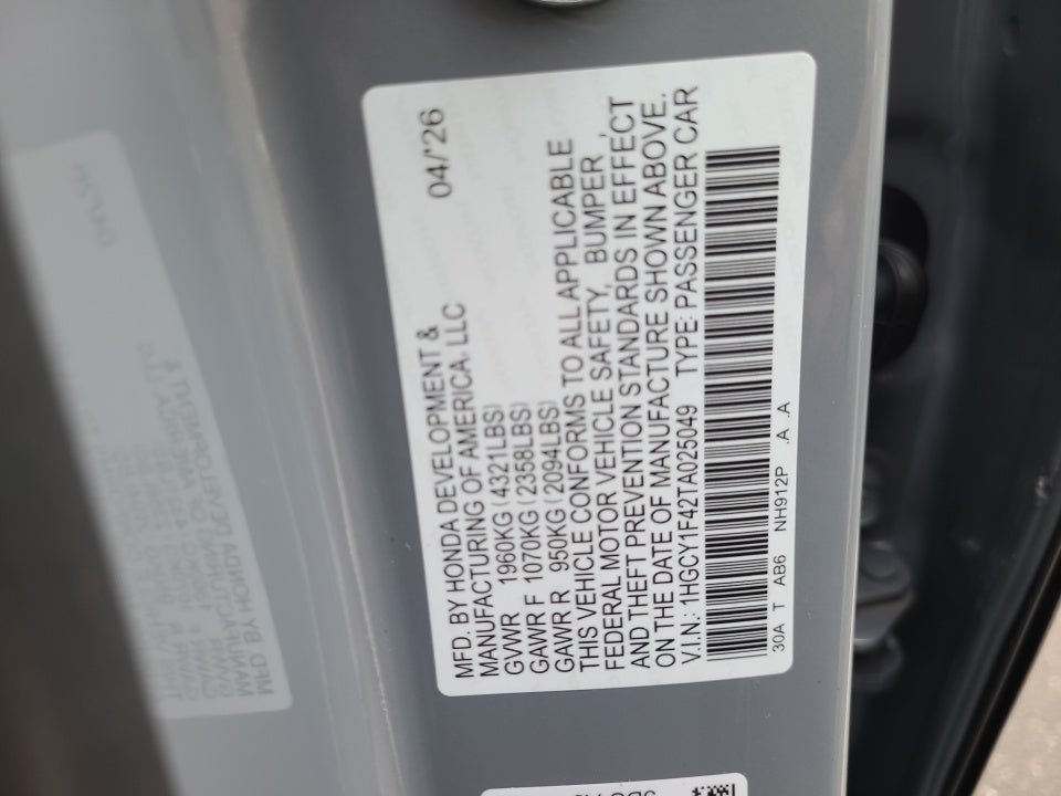 2026 Honda Accord Sedan SE