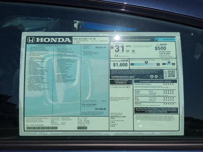 2026 Honda Accord Sedan SE