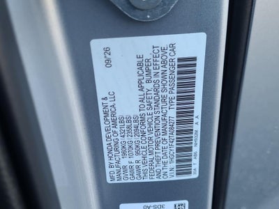 2026 Honda Accord Sedan SE