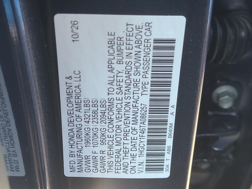 2026 Honda Accord Sedan SE