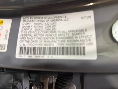 2026 Honda Accord Sedan SE