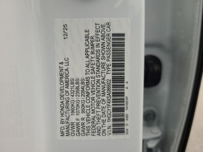 2025 Honda Accord Sedan SE