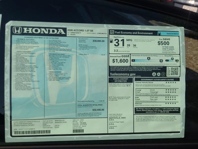 2026 Honda Accord Sedan SE