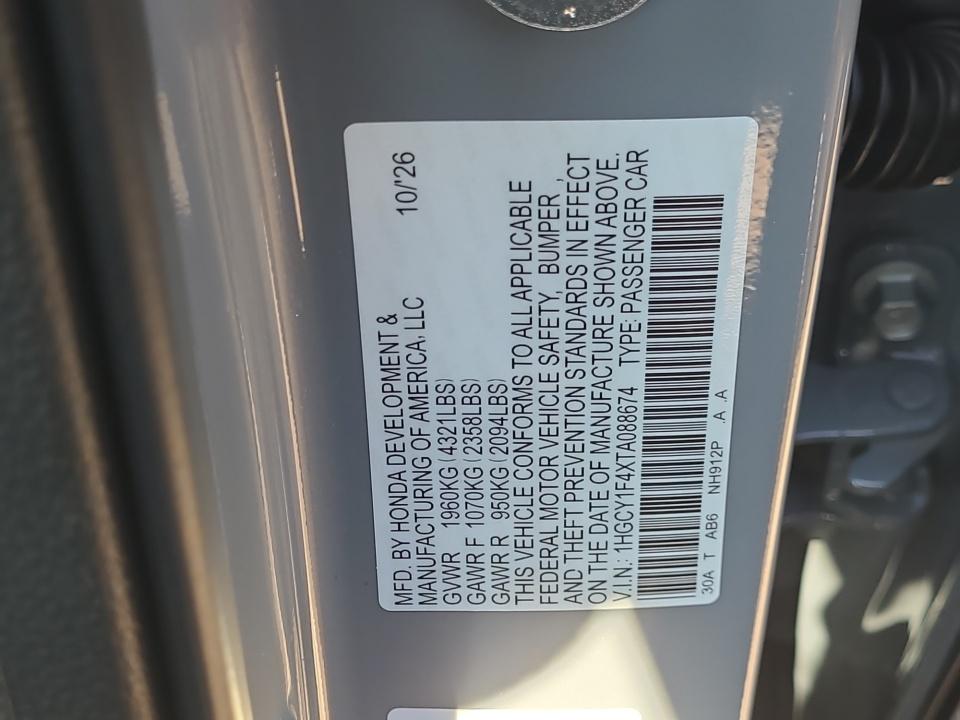 2026 Honda Accord Sedan SE
