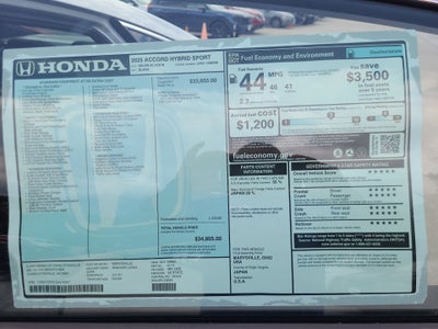 2025 Honda Accord Hybrid Sport