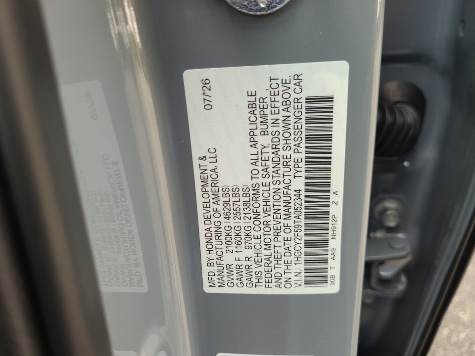 2026 Honda Accord Hybrid Sport