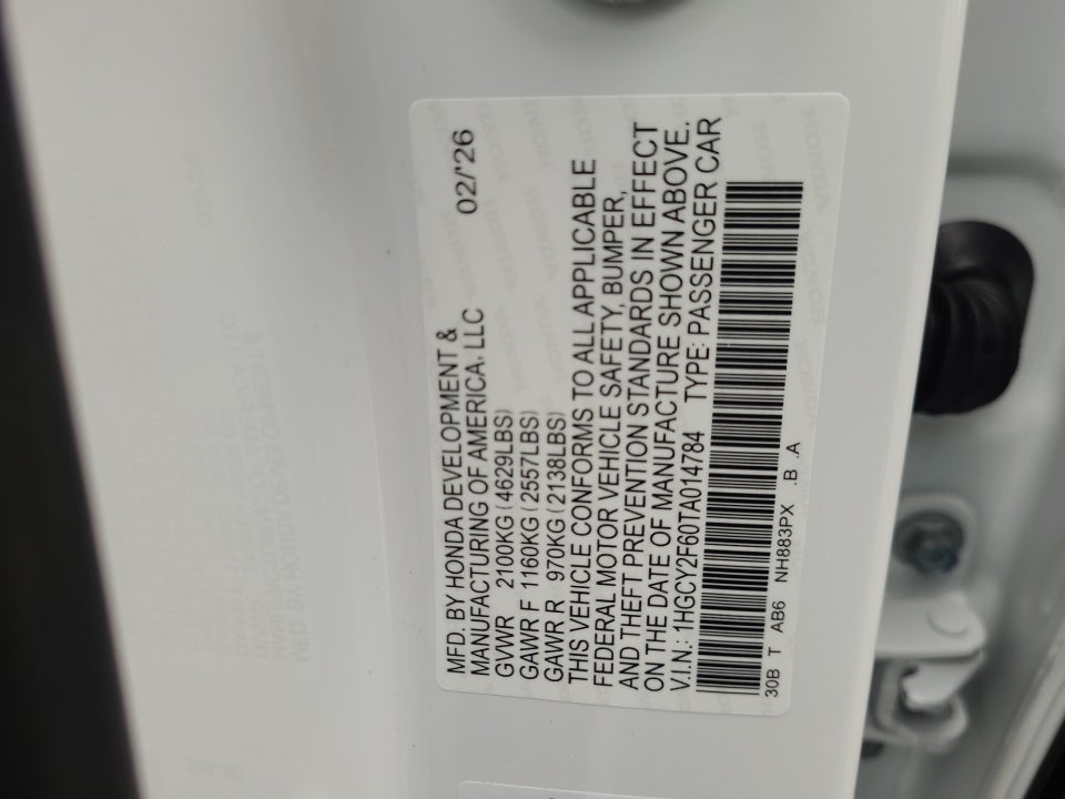 2026 Honda Accord Hybrid EX-L