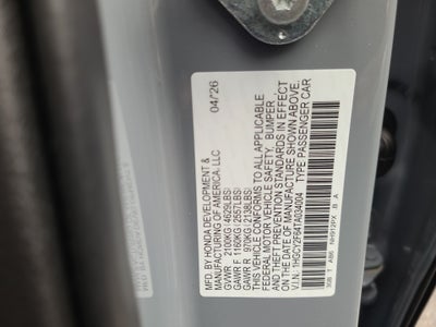 2026 Honda Accord Hybrid EX-L