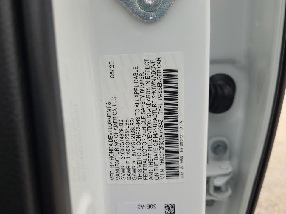 2025 Honda Accord Hybrid EX-L