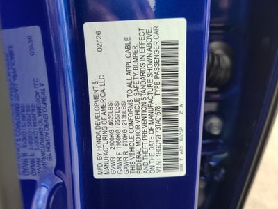 2026 Honda Accord Hybrid Sport-L