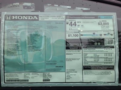 2026 Honda Accord Hybrid Sport-L