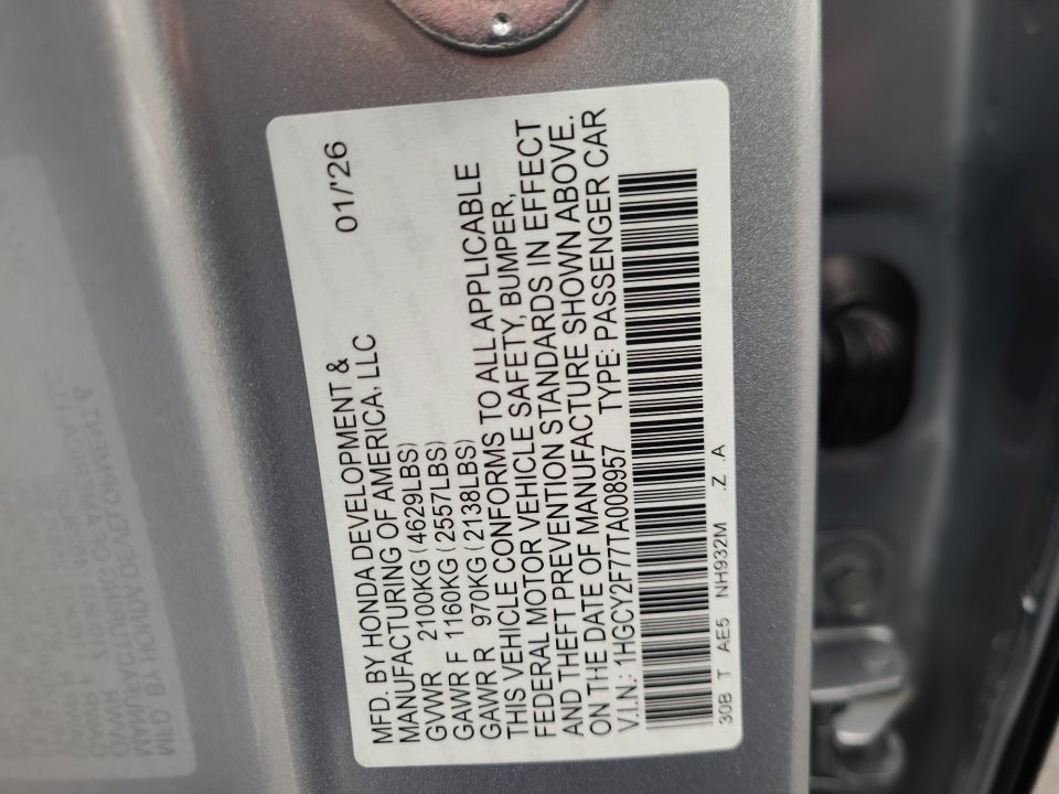 2026 Honda Accord Hybrid Sport-L