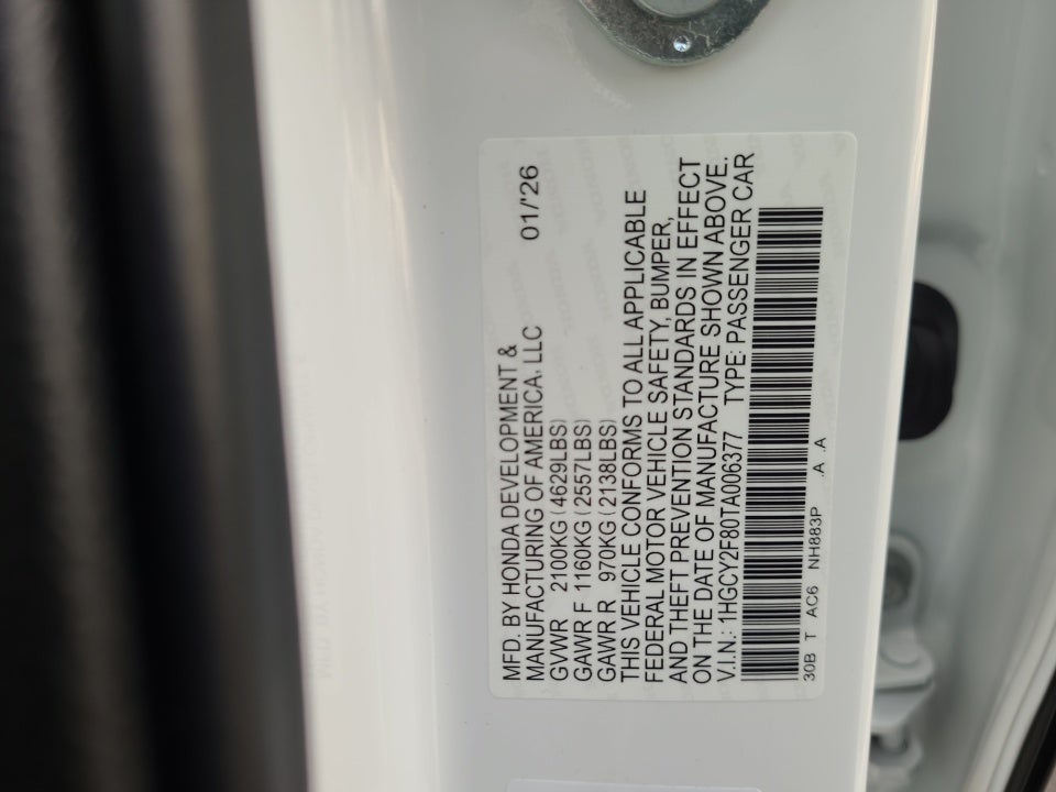 2026 Honda Accord Hybrid Touring