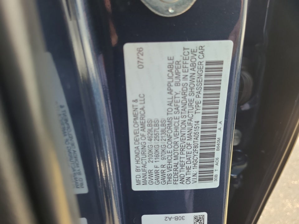 2026 Honda Accord Hybrid Touring