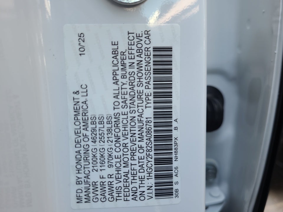 2025 Honda Accord Hybrid Touring