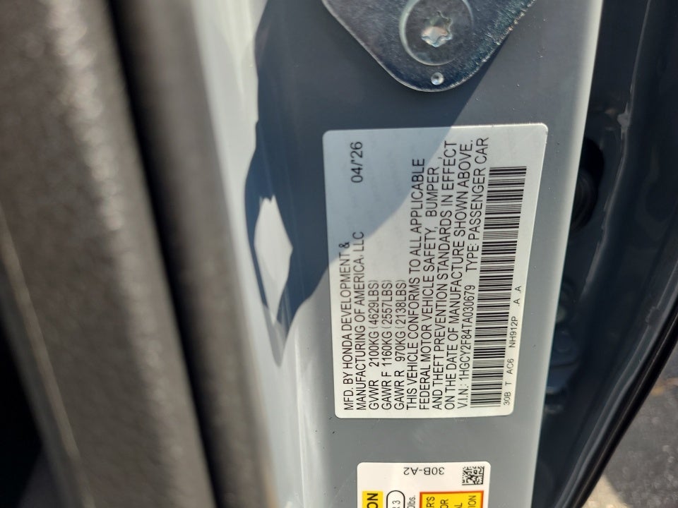 2026 Honda Accord Hybrid Touring