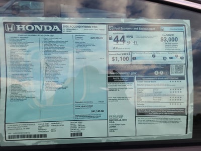 2026 Honda Accord Hybrid Touring